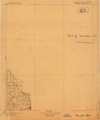 Purcell Oklahoma Historical topographic map, 1:125000 scale, 30 X 30 Minute, Year 1898