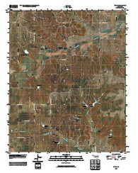 Purdy Oklahoma Historical topographic map, 1:24000 scale, 7.5 X 7.5 Minute, Year 2009