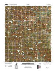 Purdy Oklahoma Historical topographic map, 1:24000 scale, 7.5 X 7.5 Minute, Year 2012