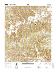 Purdy Oklahoma Current topographic map, 1:24000 scale, 7.5 X 7.5 Minute, Year 2016