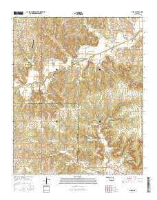Purdy Oklahoma Current topographic map, 1:24000 scale, 7.5 X 7.5 Minute, Year 2016