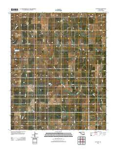 Putnam Oklahoma Historical topographic map, 1:24000 scale, 7.5 X 7.5 Minute, Year 2013