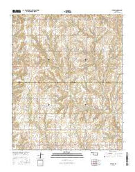 Putnam Oklahoma Current topographic map, 1:24000 scale, 7.5 X 7.5 Minute, Year 2016
