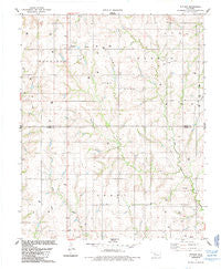 Putnam Oklahoma Historical topographic map, 1:24000 scale, 7.5 X 7.5 Minute, Year 1985