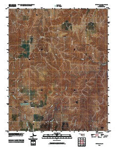 Putnam NW Oklahoma Historical topographic map, 1:24000 scale, 7.5 X 7.5 Minute, Year 2010