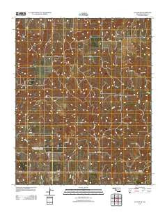 Putnam NW Oklahoma Historical topographic map, 1:24000 scale, 7.5 X 7.5 Minute, Year 2012