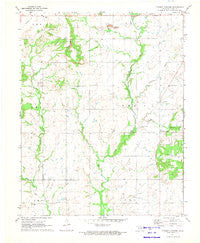 Pyramid Corners Oklahoma Historical topographic map, 1:24000 scale, 7.5 X 7.5 Minute, Year 1971