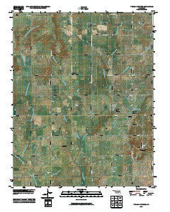 Pyramid Corners Oklahoma Historical topographic map, 1:24000 scale, 7.5 X 7.5 Minute, Year 2010
