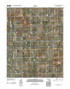 Pyramid Corners Oklahoma Historical topographic map, 1:24000 scale, 7.5 X 7.5 Minute, Year 2012