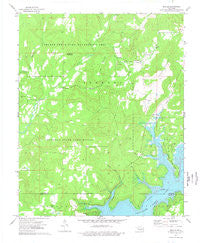 Qualls Oklahoma Historical topographic map, 1:24000 scale, 7.5 X 7.5 Minute, Year 1974