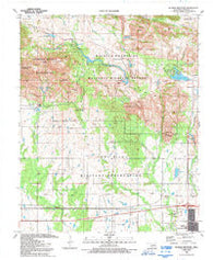 Quanah Mountain Oklahoma Historical topographic map, 1:24000 scale, 7.5 X 7.5 Minute, Year 1991