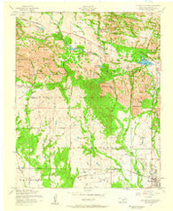 Quanah Mountain Oklahoma Historical topographic map, 1:24000 scale, 7.5 X 7.5 Minute, Year 1956