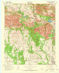 Quanah Mountain Oklahoma Historical topographic map, 1:24000 scale, 7.5 X 7.5 Minute, Year 1956