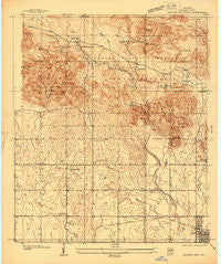 Quanah Mountain Oklahoma Historical topographic map, 1:24000 scale, 7.5 X 7.5 Minute, Year 1937