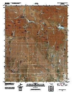 Quanah Mountain Oklahoma Historical topographic map, 1:24000 scale, 7.5 X 7.5 Minute, Year 2010