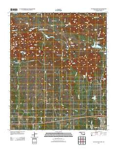 Quanah Mountain Oklahoma Historical topographic map, 1:24000 scale, 7.5 X 7.5 Minute, Year 2012