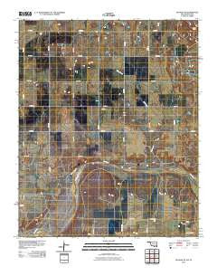 Quanah NE Oklahoma Historical topographic map, 1:24000 scale, 7.5 X 7.5 Minute, Year 2010