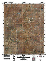 Quinlan Oklahoma Historical topographic map, 1:24000 scale, 7.5 X 7.5 Minute, Year 2010
