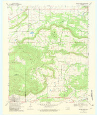 Quinton North Oklahoma Historical topographic map, 1:24000 scale, 7.5 X 7.5 Minute, Year 1969
