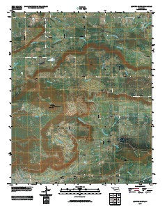 Quinton North Oklahoma Historical topographic map, 1:24000 scale, 7.5 X 7.5 Minute, Year 2010