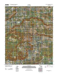 Quinton North Oklahoma Historical topographic map, 1:24000 scale, 7.5 X 7.5 Minute, Year 2012