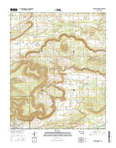 Quinton North Oklahoma Current topographic map, 1:24000 scale, 7.5 X 7.5 Minute, Year 2016