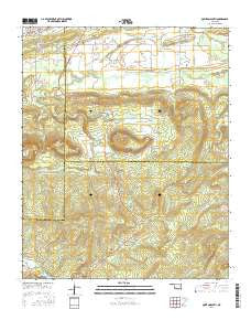 Quinton South Oklahoma Current topographic map, 1:24000 scale, 7.5 X 7.5 Minute, Year 2016
