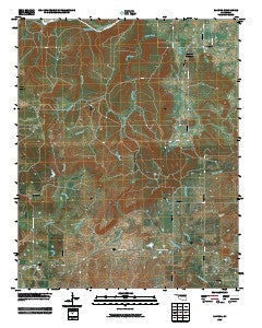 Raiford Oklahoma Historical topographic map, 1:24000 scale, 7.5 X 7.5 Minute, Year 2010