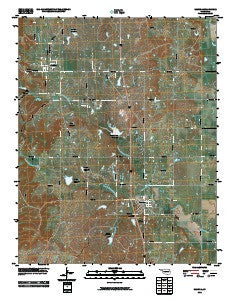 Ramona Oklahoma Historical topographic map, 1:24000 scale, 7.5 X 7.5 Minute, Year 2010