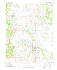 Ramona Oklahoma Historical topographic map, 1:24000 scale, 7.5 X 7.5 Minute, Year 1972