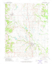 Ramona Oklahoma Historical topographic map, 1:24000 scale, 7.5 X 7.5 Minute, Year 1972