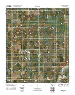 Randlett Oklahoma Historical topographic map, 1:24000 scale, 7.5 X 7.5 Minute, Year 2012