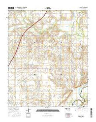 Randlett Oklahoma Current topographic map, 1:24000 scale, 7.5 X 7.5 Minute, Year 2016