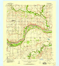 Randlett Oklahoma Historical topographic map, 1:62500 scale, 15 X 15 Minute, Year 1957