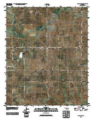 Ratliff City Oklahoma Historical topographic map, 1:24000 scale, 7.5 X 7.5 Minute, Year 2009