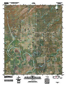 Rattan Oklahoma Historical topographic map, 1:24000 scale, 7.5 X 7.5 Minute, Year 2010