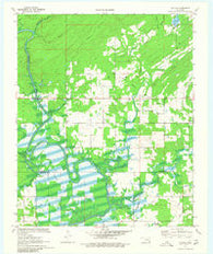 Rattan Oklahoma Historical topographic map, 1:24000 scale, 7.5 X 7.5 Minute, Year 1971