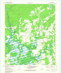 Rattan Oklahoma Historical topographic map, 1:24000 scale, 7.5 X 7.5 Minute, Year 1971
