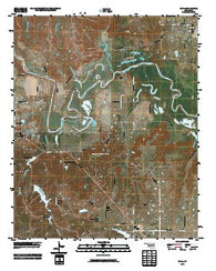 Ravia Oklahoma Historical topographic map, 1:24000 scale, 7.5 X 7.5 Minute, Year 2009
