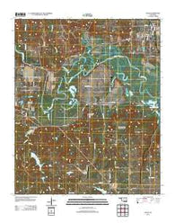 Ravia Oklahoma Historical topographic map, 1:24000 scale, 7.5 X 7.5 Minute, Year 2013