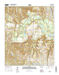 Ravia Oklahoma Current topographic map, 1:24000 scale, 7.5 X 7.5 Minute, Year 2016