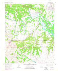 Ravia Oklahoma Historical topographic map, 1:24000 scale, 7.5 X 7.5 Minute, Year 1963