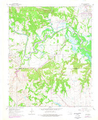 Ravia Oklahoma Historical topographic map, 1:24000 scale, 7.5 X 7.5 Minute, Year 1963