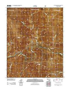 Razor Blade Mesa Oklahoma Historical topographic map, 1:24000 scale, 7.5 X 7.5 Minute, Year 2011