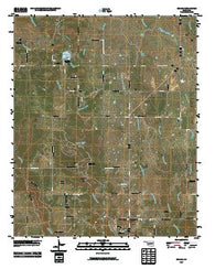 Reagan Oklahoma Historical topographic map, 1:24000 scale, 7.5 X 7.5 Minute, Year 2010