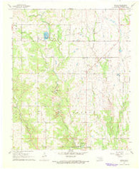 Reagan Oklahoma Historical topographic map, 1:24000 scale, 7.5 X 7.5 Minute, Year 1967