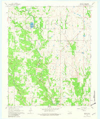 Reagan Oklahoma Historical topographic map, 1:24000 scale, 7.5 X 7.5 Minute, Year 1967