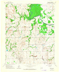 Red Bird Oklahoma Historical topographic map, 1:24000 scale, 7.5 X 7.5 Minute, Year 1963