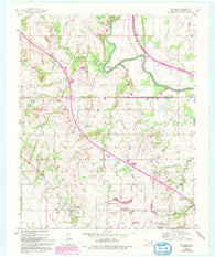 Red Bird Oklahoma Historical topographic map, 1:24000 scale, 7.5 X 7.5 Minute, Year 1963