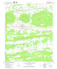 Red Oak Oklahoma Historical topographic map, 1:24000 scale, 7.5 X 7.5 Minute, Year 1979